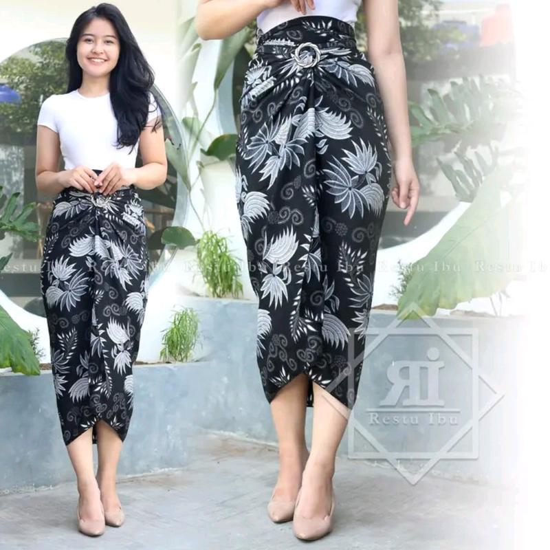 Rok Lilit Batik Kondangan Rok Lilit Wisuda Elegan Batik Halus Kekinian Rok Lilit Batik bahan foil//rok free gasper 3