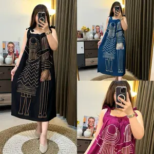 Dress Daster Wanita Yukensi Tali Bestie Bahan Rayon Busui