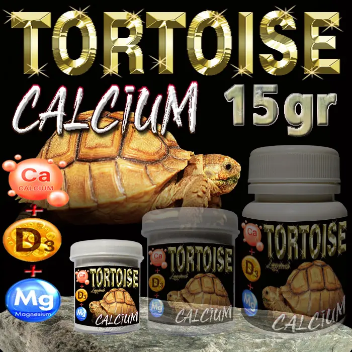 15GR TORTOISE CALCIUM + VITAMIN D3 KALSIUM BUBUK POWDER REPTILE TORTO KURA-KURA DARAT SULCATA ALDABRA PARDALIS CHERRY HEAD SULKATA SUPLEMEN KESEHATAN TULANG REPTILE OBAT MENCEGAH MBD METABOLIC BONE DISEASE 3