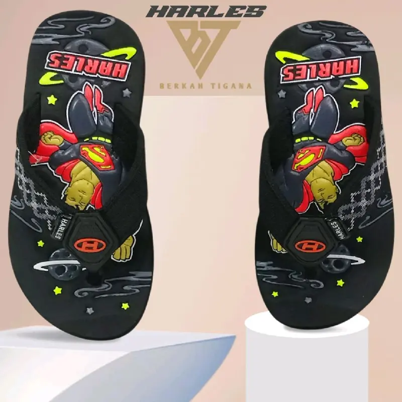 SENDAL JEPIT GUNUNG  HARLES ANAK LAKI-LAKI USIA DIBAWAH 4 SETENGAH TAHUN MOTIF SUPER HERO 7