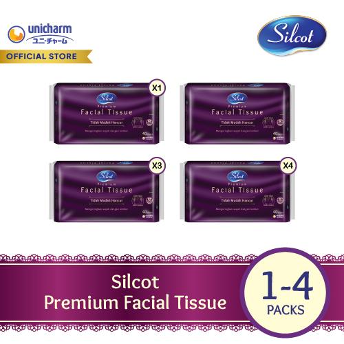 Gambar Silcot Premium Facial Tissue 40 Sheets - 1-4 Packs - 40 Sheets - 1 Pack dari Unicharm Official Store Kab. Tangerang Tokopedia