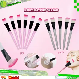 Kuas Masker Wajah Brush Makeup Warna Pink Putih