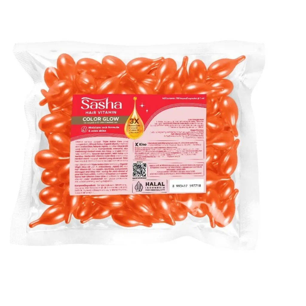 SASHA HAIR VITAMIN COLOR GLOW ISI 100PCS Haircare