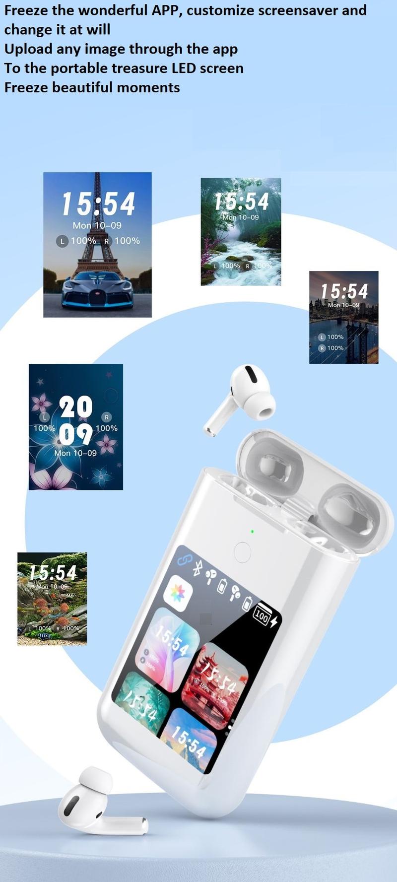 Product Introduction of Tai Nghe Bluetooth, 5000mAh, TF20-2nd A98 HỘP Mới, Màn Hình Đa Phương Tiện 2.8 inch, Cầm Tay, Thiết Kế Kho Báu 3 Trong 1, Đèn Pin 6
