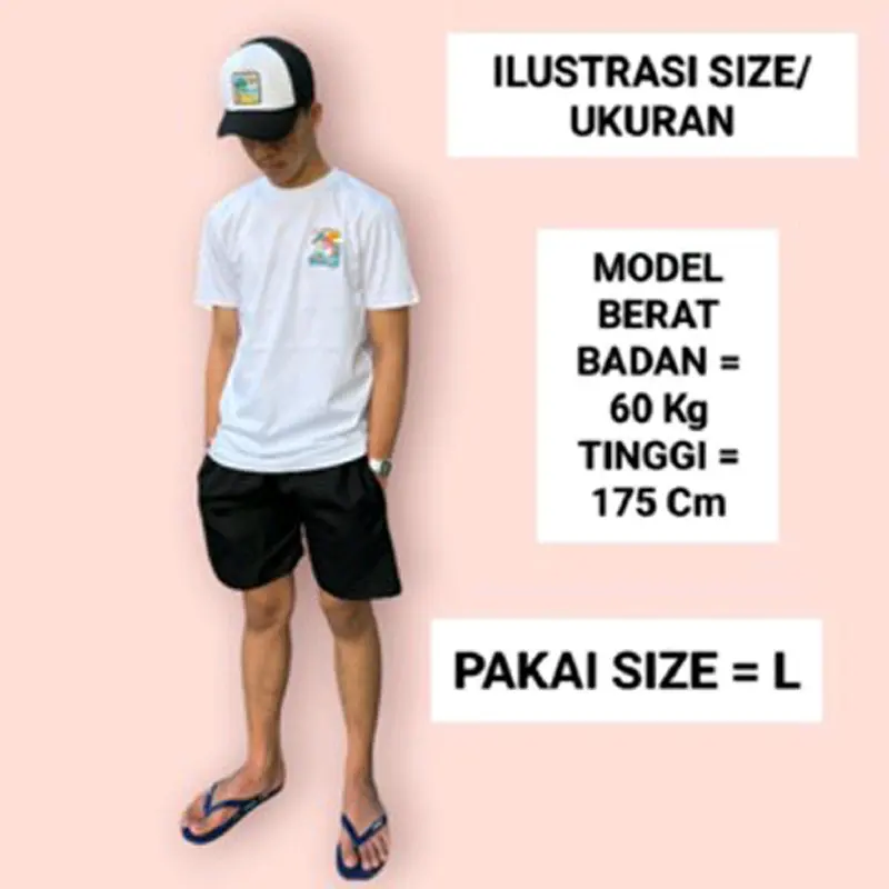 Kaos Omidoki Hitam Flowy T-shirt Katun Combed 24s Unisex Cowok Nyaman 6