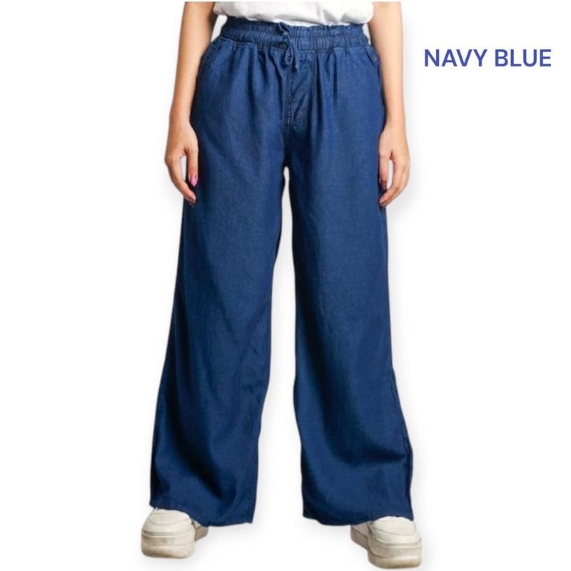 Celana Panjang Kulot Jeans Wanita Bb 65kg Maxx Denim Jeans Premium Pinggang Full Karet Nyaman Simple 3