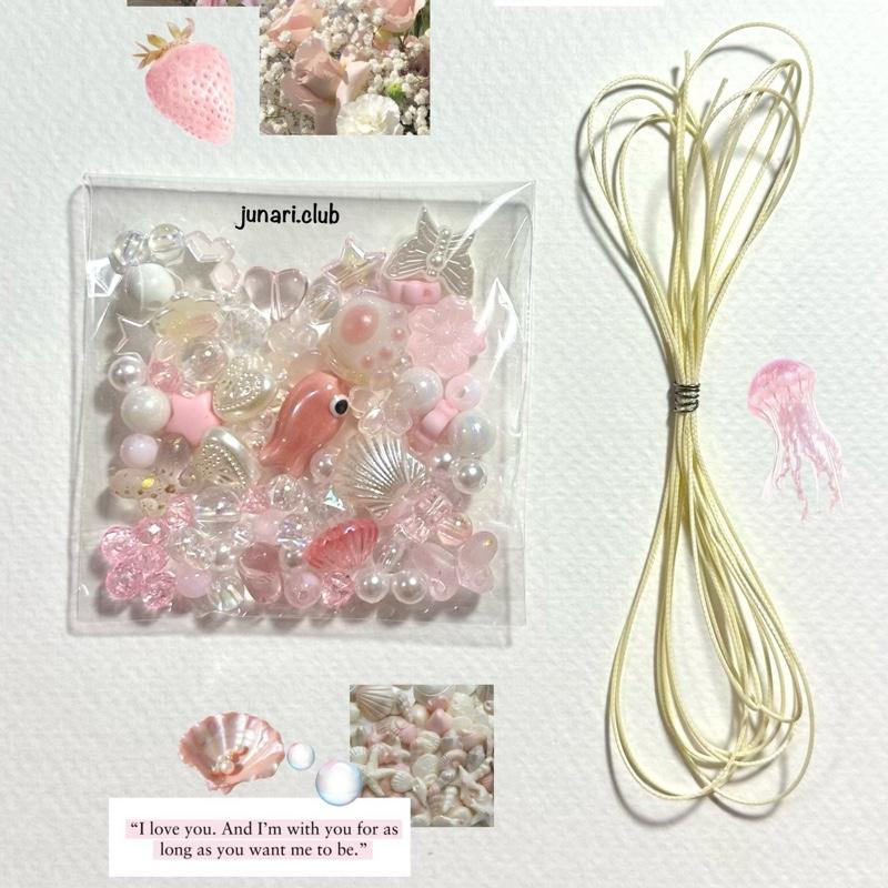 Junari Club - Set tự làm vòng tay handmade set hạt diy tự làm vòng móc khoá