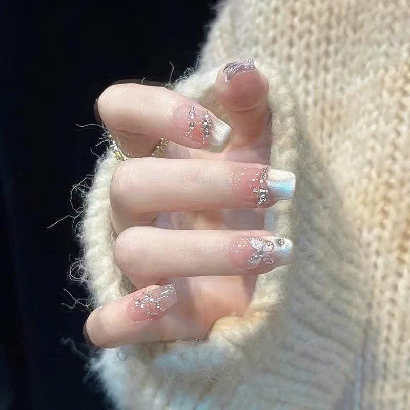  Mã M999 mẫu 30 nail giả cao cấp kem đầy đủ phụ kiện  Làm Nail 