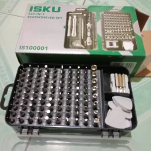 BESTSELLER ISKU 31Pcs Set Mata Bor & Obeng Magnet - Alat Perbaikan Professional Lengkap untuk Tukang Teknisi dan DIY | Suku Cadang Berkualitas | Set Perkakas Multifungsi | Peralatan Reparasi Rumah & Bengkel | SKU Terbaru | Gratis Ongkir Adaptor Baja