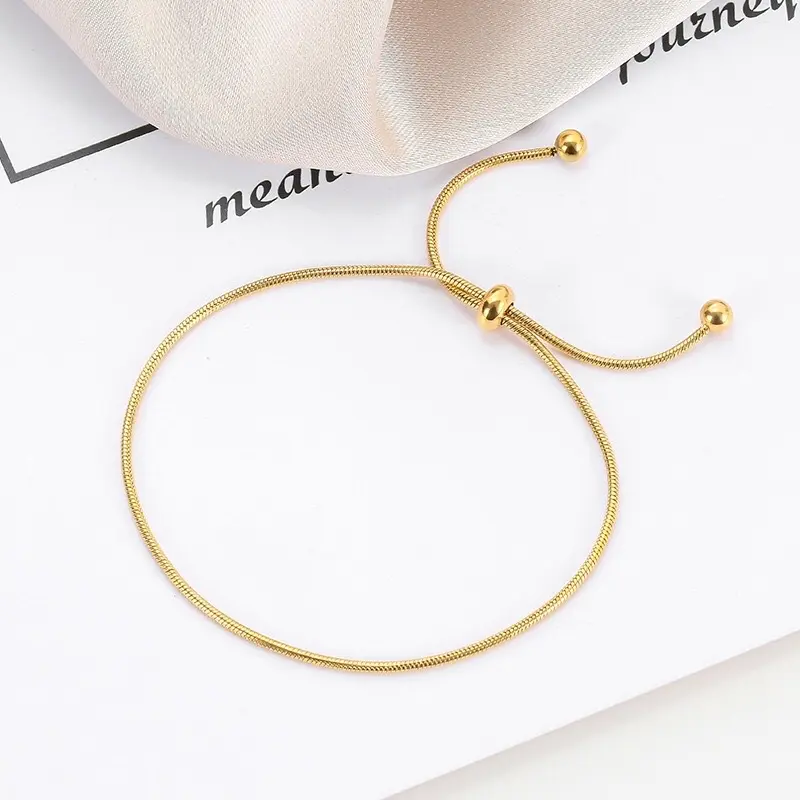 Gelang Tangan Wanita Serut Polos Gl182 3