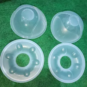 Preferred&Dr.isla Penampung ASI Silicon 2Pcs Breastpad Saver Shield Breast Milk Collector BPA Free Anti Bocor & Nyaman untuk Ibu Menyusui MSB03