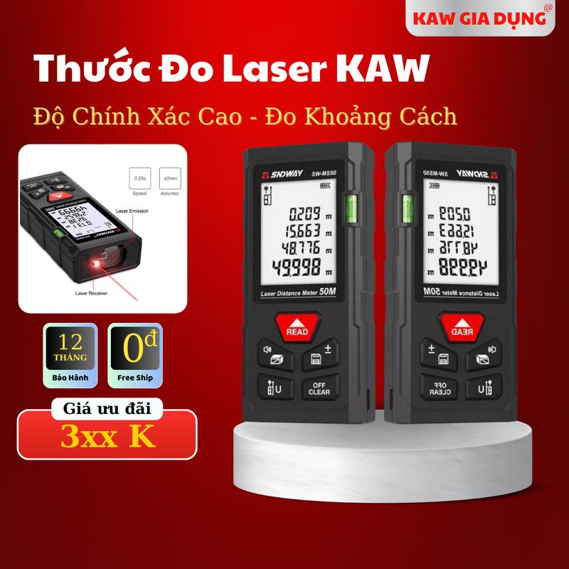  Thước đo khoảng cách bằng tia laser KAW - Độ chính xác cao - Máy đo laser chất lượng cao 