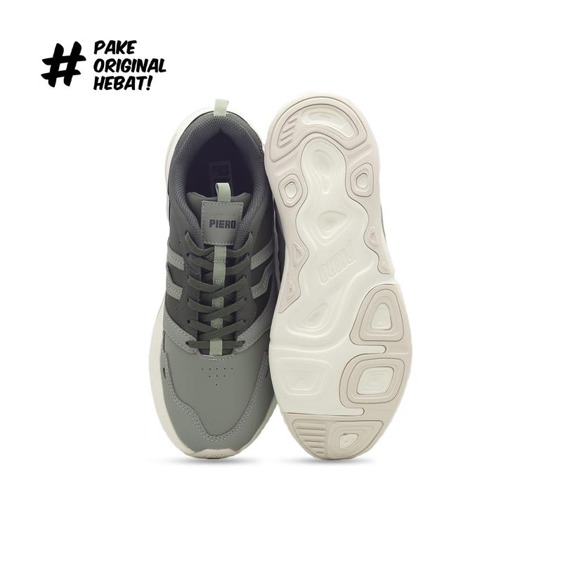 Piero Sepatu Sneakers Ergo ST - Night/Oak/Off White 4