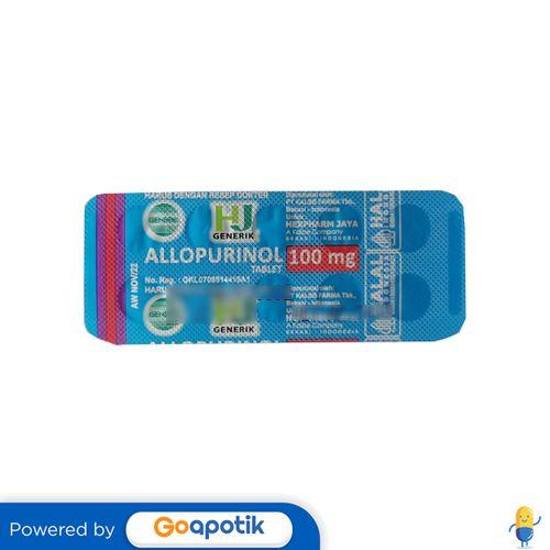 ALLOPURINOL HEXPHARM 100 MG STRIP 10 TABLET