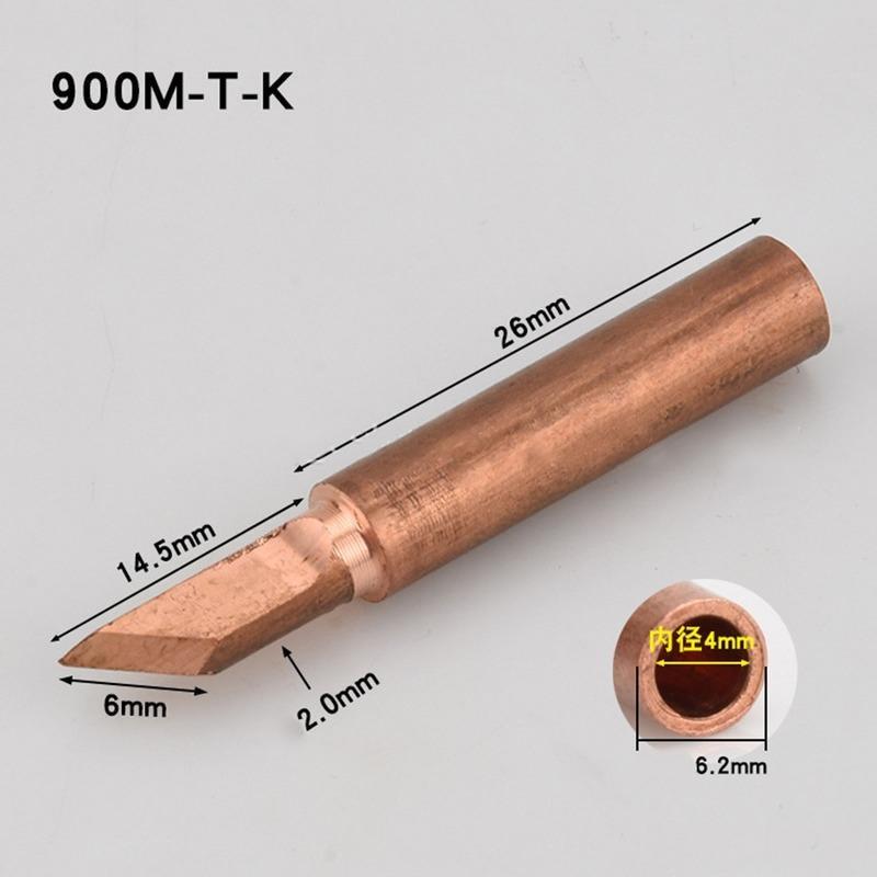 Product Introduction of 10pcs Soldering Pure Copper Soldering Iron Head Protection Longevity Electric Soldering Head 12