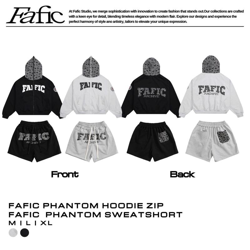 Áo khoác zip dây kéo nỉ Cua FAFIC Phantom Monogram Hoodie không xù chống nắng…