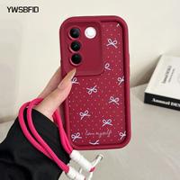 Gambar YWSBFID Casing Hp untuk VIVO V27 5G V27 Pro 5G Case Pola Pita polkadot Kasing Anti Sidik Jari Kesing Cesing Silikon Gaya baru Lanyard Softcase Casing - Gaya1, VIVO V27 5G dari YWSBFID MALL Kab. Tangerang 2 Tokopedia