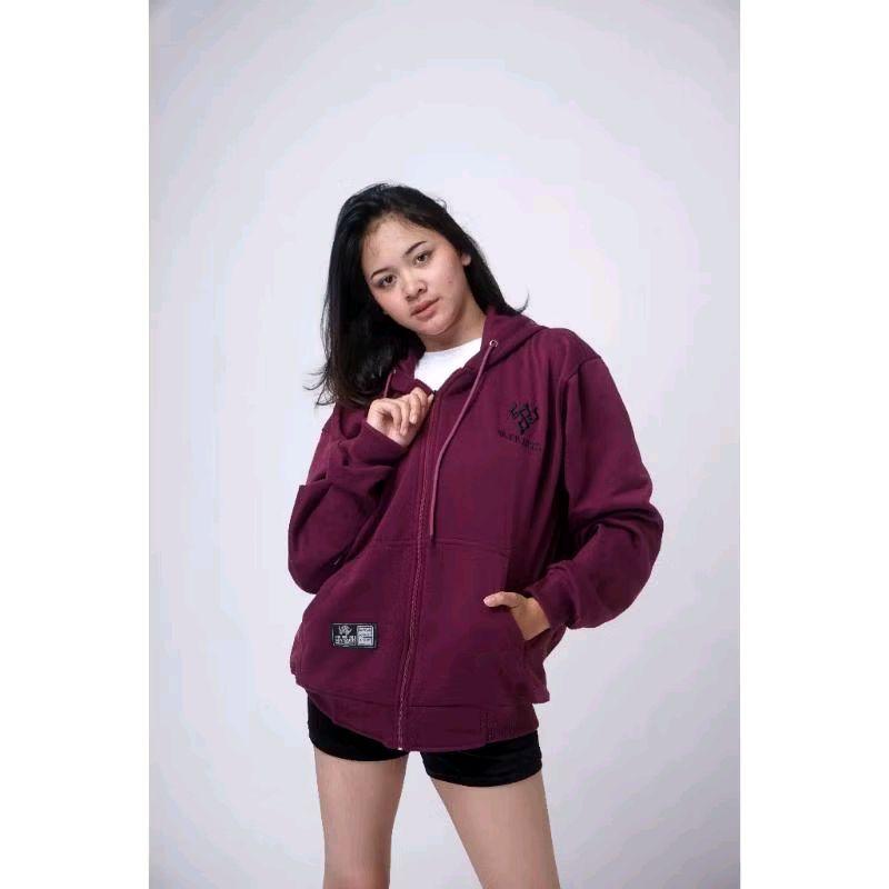 JAKET CWE HOODIE SWEATER ZIPPER RESLETING,  BAHAN TEBAL GRAMASI 280. 2