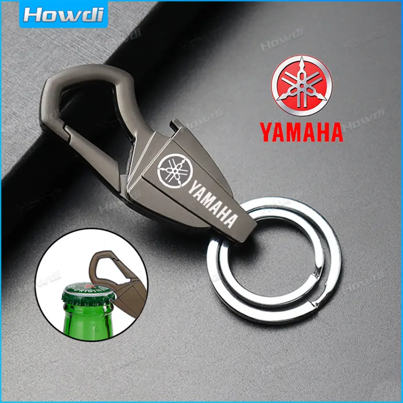 Móc chìa khóa hợp kim kim loại có logo cho Yamaha, dụng cụ mở chai, sáng tạo, mới