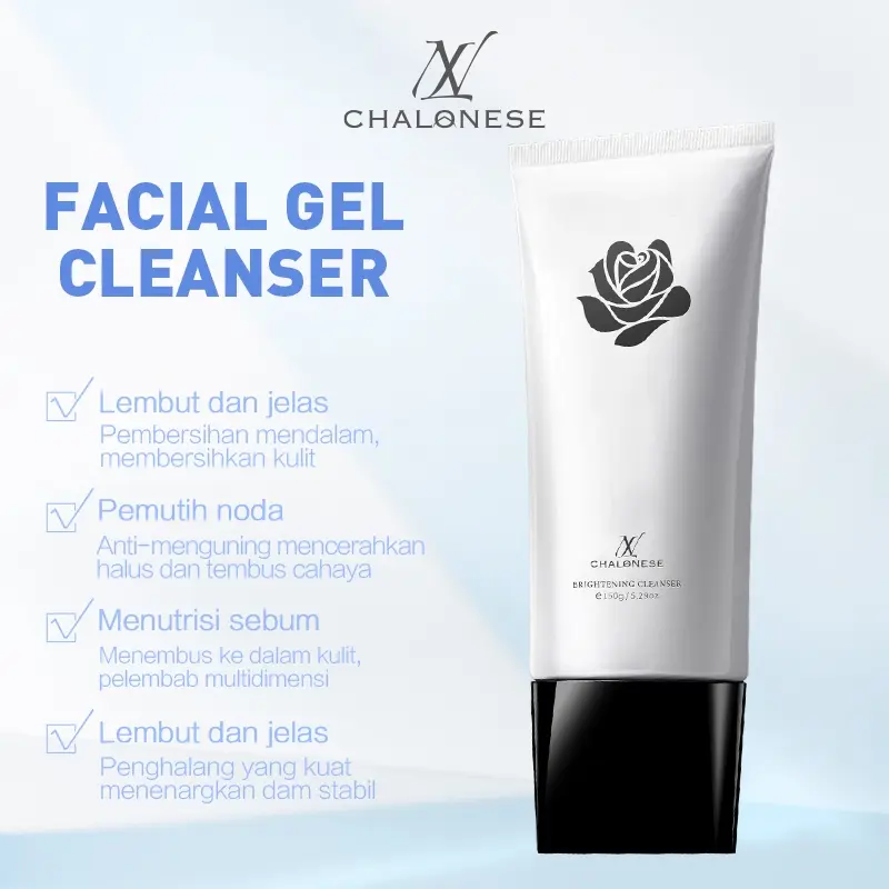 "FACIAL WASH" CLEAN AND WHITENING SOFTEN SKIN LIGHTEN SPOT CHALONESE Kotoran Membersihkan Cleanser Wajah Cleansing Berminyak 2