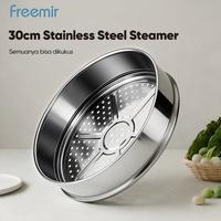 Gambar [MEGA SALE] freemir Kukus Stainless 30cm Kukusan Jumbo Stainless Anti Karat Serbaguna Rebus/Kukus Kitchenware Premium dari freemir Jabodetabek Kab. Bekasi 4 Tokopedia