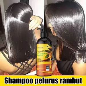 Shampoo Pelurus Rambut 500ml Sampo pelurus rambut, Sampo anti ketombe Anti rontok 3in1 Shampoo, Memperbaiki rambut rusak Smoothing frizz Menutrisi kulit kepala Mencerahkan kilau