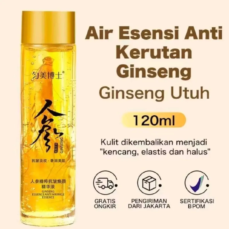 Essensi SERUM Ginseng Anti Kerut Serum Wajah 120ML - MEGATASI Kerutan DI WAJAH. Mengencangkan. Perawatan 1