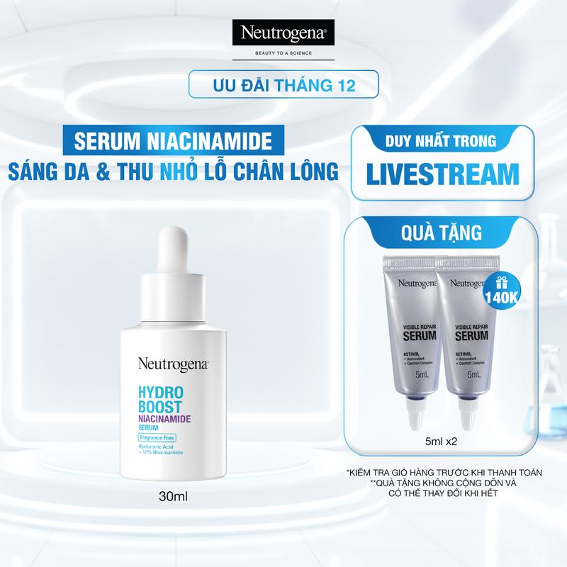 Tinh chất Dưỡng ẩm Sáng da Neutrogena Hydro Boost Niacinamide Serum 30ml - Skincare Nữ | Chăm sóc da | Làm Đẹp Da Dưỡng Ẩm Da