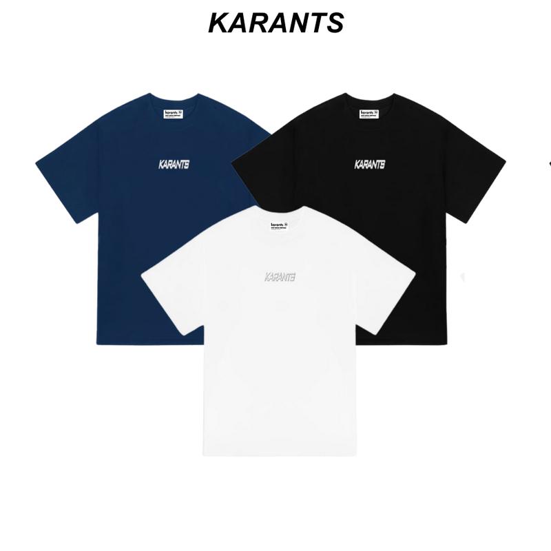 Áo Thun Trơn Logo Kim Loại Karants Cotton 260gsm Premium Form Oversize Nam Nữ Unisex Menswear Hot Trend 2025 - KR223