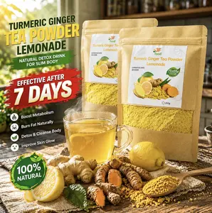 [Beli 1 Gratis 1] Bubuk Kunyit, Jahe & Lemon untuk Kulit Cantik dan Detoks Tubuh