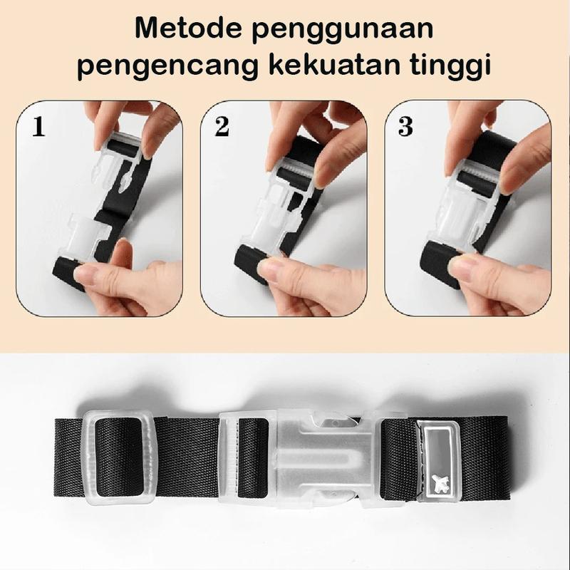 Tali Gantungan Koper Strap Sabuk Gantungan Koper Hook Koper Multifungsi 8