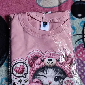 [Free Stiker Nama] Kaos Anak Motif Kucing Kicau Mania Perempuan untuk usia 1-12 Tahun