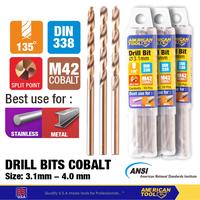 Gambar American Tool Mata Bor / Drill Bits Cobalt ukuran 3.1mm - 4mm - 3.1 mm dari American Tool & Secure Store Kab. Tangerang 1 Tokopedia