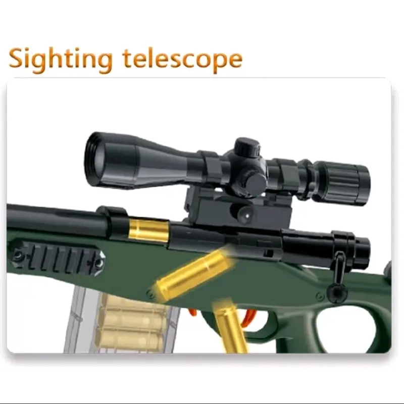 Tmtkids - Mainan Anak Pistol AWM Tembakan Peluru Lunak - Tembakan Pistol Nerf AWM Spons Mainan Anak- Tembakan pistol Nerf AWM kids Toys 4