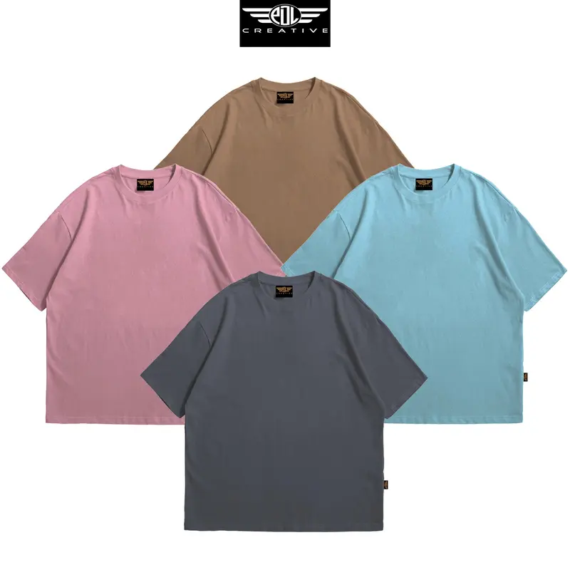 Paket 4 pcs 100 Rb Kaos Oversize Pria Wanita | Kaos Distro PDL Creative Original Ukuran M - L- XL -XXL Baju Katun Lembut Nyaman Semi Polos Unisex 0