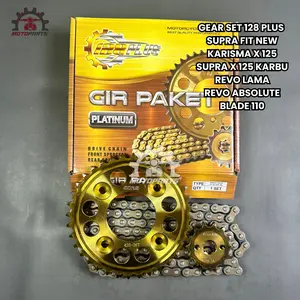 GEAR GIR SET GIR PAKET SUPRA FIT NEW SUPRA X 125 KARISMA REVO 110 LAMA 14 36T 428H Blade Gold Motorcycle