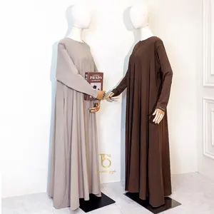 Tsurayya - Sakinah Series Abaya Basic Ibu Bahan Linen Textured