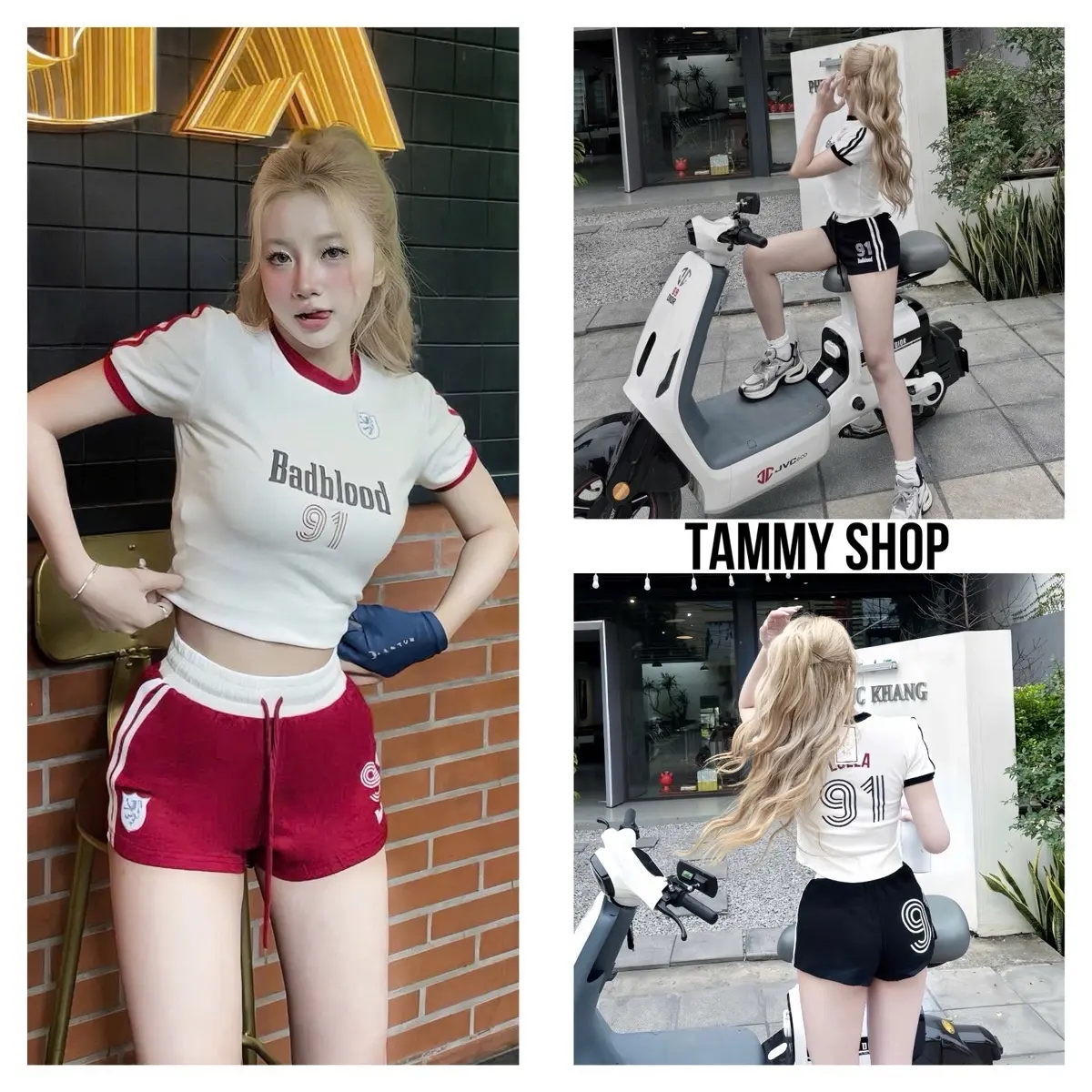 by TAMMYSHOP - Set badblood 91 in nét co giãn siêu đẹp