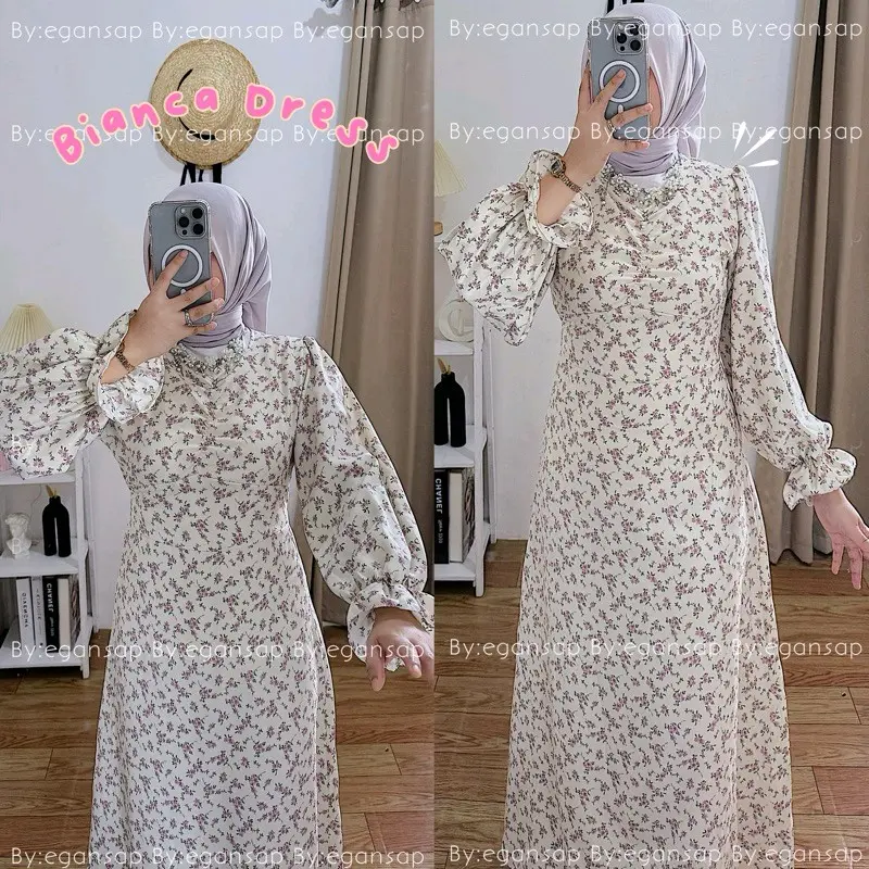 ELENA SHAKILA MAXI DRESS Kondangan Gamis Muslim Wanita