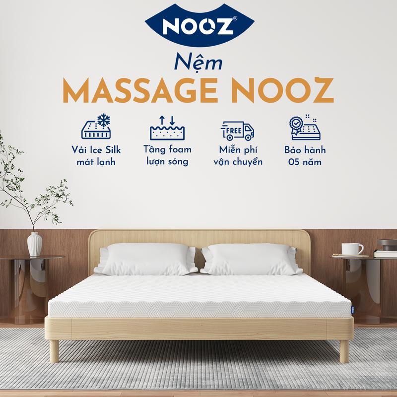  Nệm Foam NOOZ Massage 9cm Đệm Foam Mật Độ Cao Bề Mặt Lượn Sóng Nâng Đỡ Cơ Thể NOOZ Home Goods 