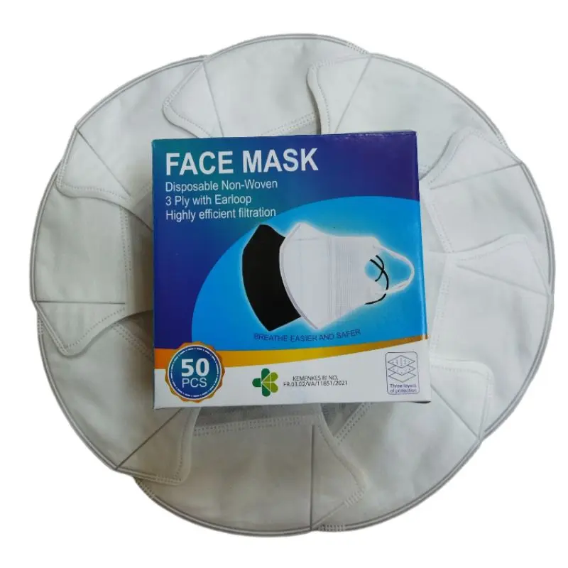PAKET HEMAT 3 BOX MASKER DUCKBILL HITAM/PUTIH 3 PLY TERLARIS 1