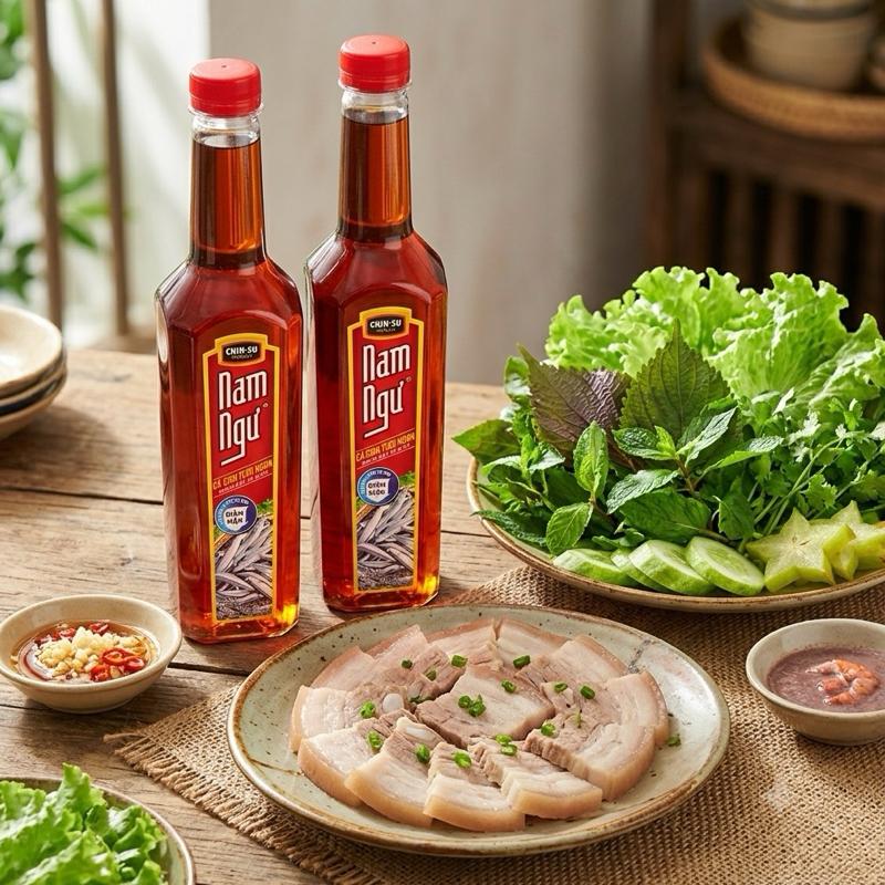 Combo 2 Chai Nước Mắm Nam Ngư 750ml/Chai - Nước Mắm Nam Ngư Mới