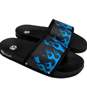 DJ STYLE - Sandal Pria Terbaru Motif | Sandal Selop Ori | Sandal Slide Pria Dan Wanita | Sandal Distro Pvc Sol Hitam Karet Kasual Anti Slip Size 36 - 43 | Sandal Selop Branded | Selop Cowok Keren | Sandal Dewasa Laki - Laki