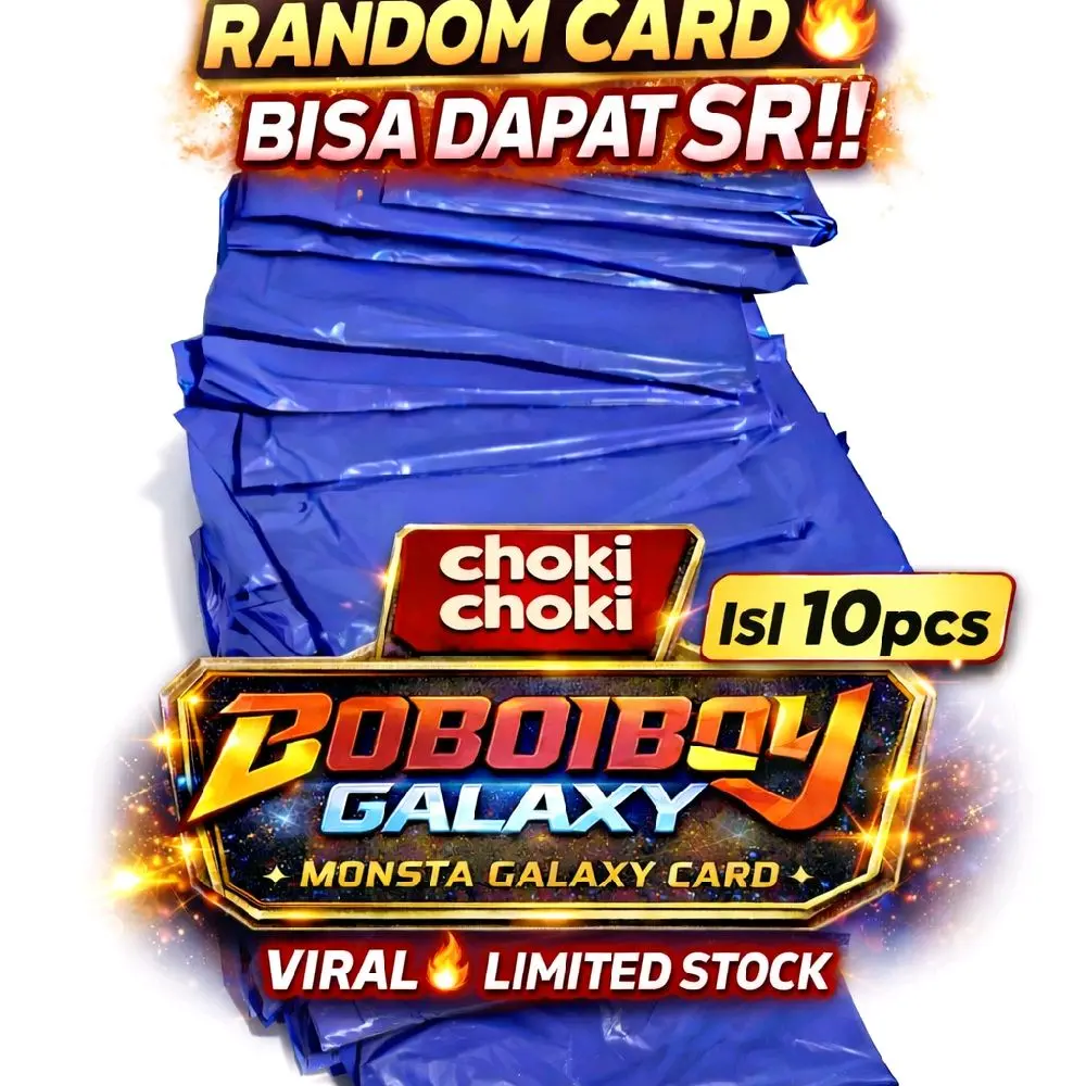 Choki Choki Kartu Original Boboiboy Segel Isi 1 Bungkus 10 Pcs Kartu Garudawing