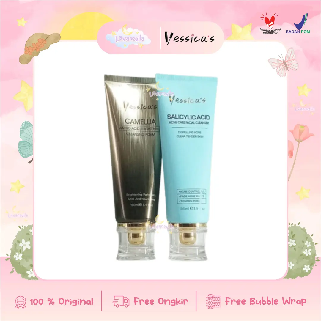 Yessica Face Wash 100ml Salycilic Acid Camellia acne brightening cuci muka wajah mencerahkan anti jerawat iritasi sensitif yessica's