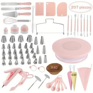 Set de herramientas para decoración de pasteles, 36/69/109/207 piezas por set, Suministros para decoración de pasteles, Accesorios para repostería #LOS MÁS VENDIDOS