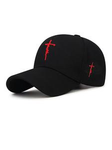 Gorra de Béisbol Bordada con Cruz de Ola Personalizada, Estilo Casual para Todas las Estaciones, Diseño Ajustado Ideal para Actividades al Aire Libre