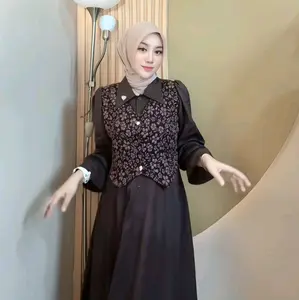 candy drees muslim wanita terbaru baju lebaran model terbaru 2026 mewah elegan rayon premium