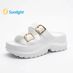 Sunlight - Sandal Wedges Wanita Korea EVA Jelly Premium Lembut Ringan Anti-Slip Stylish High-Heel-518-A