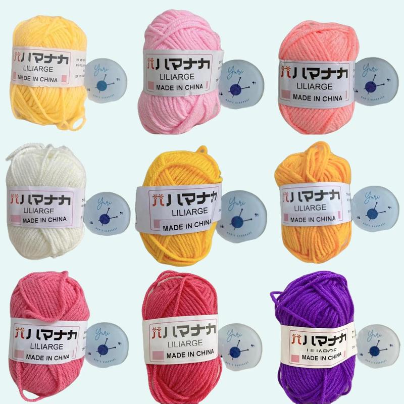 Len milk cotton hàn quốc 25g, cuộn len móc cho người mới bắt đầu